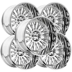(SET-5) Cali Off-road 9116 Vertex 24X14 6X5.5" -76MM Chrome Wheels Rims 24" Inch New. Price: $4749.95.