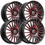 (set Of 4) SPEC-1 SP-68 17X7.5 5X112/5X4.5" +42MM Black/red Wheels Rims 17" Inch New. Price: $546.96.