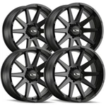 (set Of 4) Ion 143 20X10 6X5.5" -19MM Matte Black Wheels Rims 20" Inch New. Price: $1035.96.