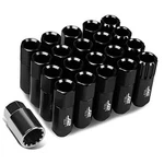 16PCS 7075 Aluminum Open End M12 X 1.5 Lug Nuts W/4PCS Lock & Key, New. Price: $60.09.