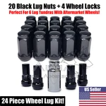 Black Acorn Lug Nuts + Wheel Lock 14X1.5 For 2022 & Newer Toyota Tundra 6. Price: $34.49.