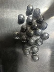 Chrome Lug Nuts 2022-2026 Hyundai Elantra Factory Wheels Used. Price: $35.00.