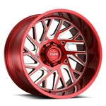 Tuff T4B 22X12 8X6.5 Candy Red W/ Milled Spoke Wheel 22" -45MM Rim New. Price: $438.00.