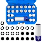 Jeuclel 23PCS Wheel Nut M6 To M21, Vw Locking Key Kit New. Price: $92.09.