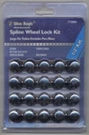 White Knight Spline Wheel Lock & Lug Nut Kit 773804; 1/2" Rh Key Hex 3/4" 13/16". Price: $36.04.