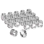 Gasupply M12X1.25 Short Open End Lug Nuts 21MM Tall 19MM Hex Conical Seat Chrome New. Price: $27.18.