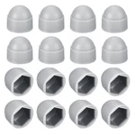 Uxcell 50PCS Hex Nut Cover, Grey Plastic Dome Protection Cap M8, New. Price: $14.26.