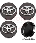 Set Of 4 Toyota Wheel Rims Center Caps Black/chrome Logo 62MM Camry/corolla Remanufactured. Price: $20.99.