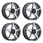 Set 4 17" Petrol PE003 P2E Black Machined Face 17X8 Wheels 5X100 5X120 35MM Rims New. Price: $1012.00.