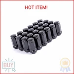 Dcvamous 24 Pc 14X1.5 Lug Nuts Black 19MM Hex Compatible With Chevy Gmc 6 Af New. Price: $36.46.