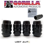 Gorilla X2 Wheel Locks, 14MM 1.50, Bulge Acorn, Black, 14X1.5, 71641XBC New. Price: $42.88.