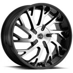 Vct V77 22X9 5X115/5X120 +15MM Black/machined Wheel Rim 22" Inch New. Price: $319.99.
