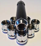 Coyote 10 Chrome Open End 12X1.5 Acorn Seat Tuner 6 Spline Lug Nut Set With Key New. Price: $13.07.