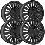 (set Of 4) Oe Wheels CA92 22X9 6X5.5" +28MM Gloss Black Rims 22" Inch New. Price: $1161.96.
