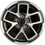 Jeep Machined Black Wrangler Gladiator Original Wheel 17" 2024-2025 Alloy 9327 Used. Price: $289.97.