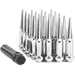 Gasupply 10X1.25 Spike Lug Nuts 16PCS, Closed End Bulge M10-1.25, Silver New. Price: $44.44.