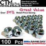 100 Pcs 14X1.5 Bulge Acorn Open End Wheel Lug Nuts Wholesale Great Saving New. Price: $43.99.