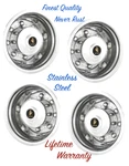 17.5" Heavy Duty Trailer 8 Lug 2 Hole Stainless Steel Wheel Rim Cover Hubcaps New. Price: $546.98.