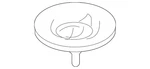 Genuine Mitsubishi Spare Tire Retainer 4268A058 New. Price: $26.27.