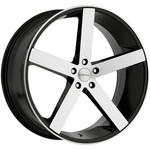 Cavallo CLV-5 22X9 5X4.5" +35MM Black/machined Wheel Rim 22" Inch New. Price: $453.84.
