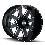 Ion 141-2978M18 Type Wheel Gloss Black/milled Spokes 20X9 8-180 18MM 124.1MM New. Price: $313.80.