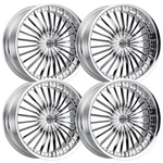(SET-4) 2CRAVE N26 24X8.5 5X120 10MM Chrome Wheels Rims Inch New. Price: $2451.00.