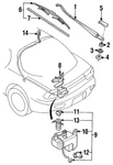 Genuine Mazda Wiper Motor Lock Nut B093-76-605 Qty 1 New. Price: $27.32.