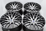 4 New 18X8 Ddr Zuki Black Machined 18" Rims Wheels 5X120 38MM Offset. Price: $859.00.