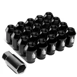 J2 7075 Forged Aluminum M12X1.25 20PCS 4CM Open-end Lug Nuts Set W/adapter Black New. Price: $32.49.