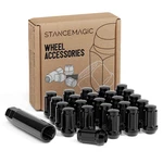 (24) Black Wheel Lug Nuts 1/2"-20 Threads Spline Acorn Cone Seat Closed End New. Price: $28.79.