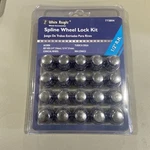 White Knight 773804 Spline Wheel Lock Kit Acorn 1/2" Rh Conical. Price: $30.00.