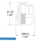 Coyote Archived 801145BLK Oe Lug Fctry Lg M12 3 New. Price: $95.73.