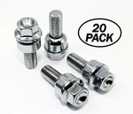 20 14X1.5 R14 Veritek Chrome Washer Lug Bolts Ball Seat For Porsche Factory 19MM New. Price: $59.99.
