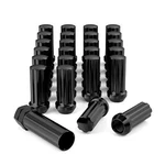 Set Of 24 Epoch Spline Lug Nut Kit Black 14MM 2" Tall M14X1.5 Super Duty New. Price: $23.99.