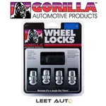 Gorilla Wheel Locks, Honda Acura Radius/ball Seat, Chrome, 12MM 1.50, 38431XL New. Price: $26.88.