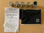 Mazda Genuine Oem Wheel Locks, Chrome Dual Hex C9N3-V9-740 New. Price: $55.00.