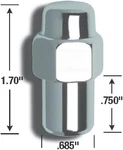 Gorilla Automotive 73137CRB Wheel Lug Nut Set New. Price: $13.16.