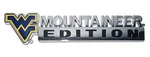 West Virginia Mountaineer Edition - 7" X 1.25" Navy Wv Chrome Auto Emblem New. Price: $26.95.