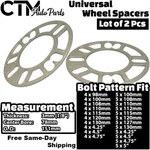 2X 3MM (1/8") Thick 5X4.75 (5X120) Universal Wheel Spacer Fit Chevy Cadillac Gm New. Price: $12.09.