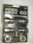 New 4-PC Set + Key Of 1/2" Mag Wheel Locks, Rally # 90341, 4B. Price: $14.95.