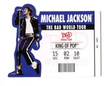 2025 Keepsake Michael Jackson Bad World Tour Ticket Stud Die-cut Insert Card 253 Ungraded. Price: $19.95.