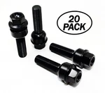 20 14X1.5 Veritek R14 19MM 45MM Black Washer Lug Bolts Ball Seat For Porsche New. Price: $89.99.