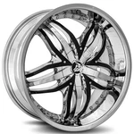 20X8.5"DIABLO Wheels Angel Chrome With Black Inserts Rims New. Price: $1919.00.