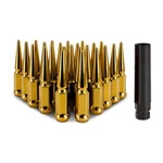 Mishimoto MMLG-SP1415-24GD Spiked Lug Nuts, M14X1.5, 24-PC Set New. Price: $113.99.
