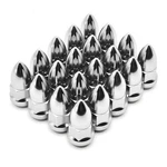 Nbohuidi 20-PIECE Chrome Bullet-style Lug Nuts 1/2"-20, New. Price: $47.59.