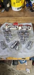 10PC 7/16 Chrome Weld Racing /cragar Sst Open Lug Nuts W/ Washers New. Price: $35.00.