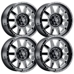 (SET4) Weld Off-road Stealth 20X10 8X165.1/8X6.5 Black -18MM Wheels Rims Inch New. Price: $1820.00.
