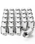 Orion Motor Tech 24-PIECE 1/2-20 Lug Nuts Chrome With Hex Tuner, 1.4 Inches Leng New. Price: $29.99.