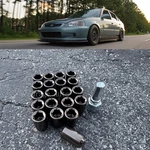 Open End Wheel Lug Nuts Rim Steel 12X1.5 32MM Hex Tuner Gun Metal Style Bolt X20 New. Price: $32.39.