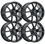 (SET-4) Voxx Lumi 18X8 5X4.5/5X114.3 Matte Black 40MM Wheels Rims Inch New. Price: $827.00.